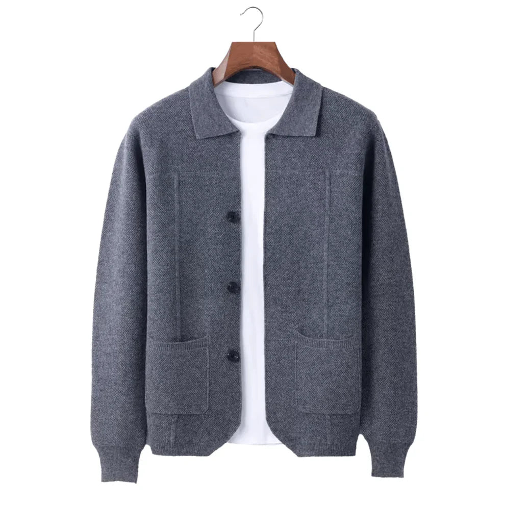 Rowell Cashmere Button Overshirt