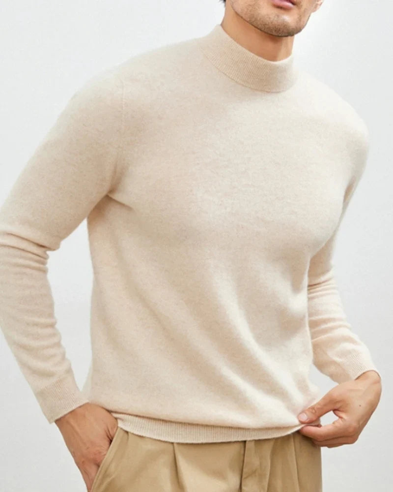 Fine Mock-Neck Knit