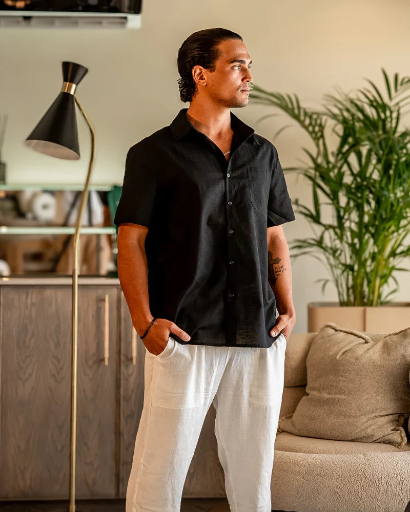 Rowell Classic Linen Shirt Short-sleeve