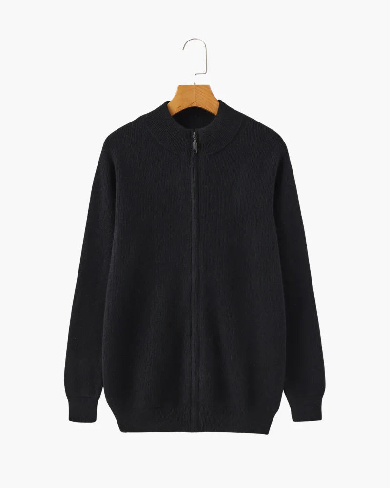 Rowell Cashmere Zip Cardigan