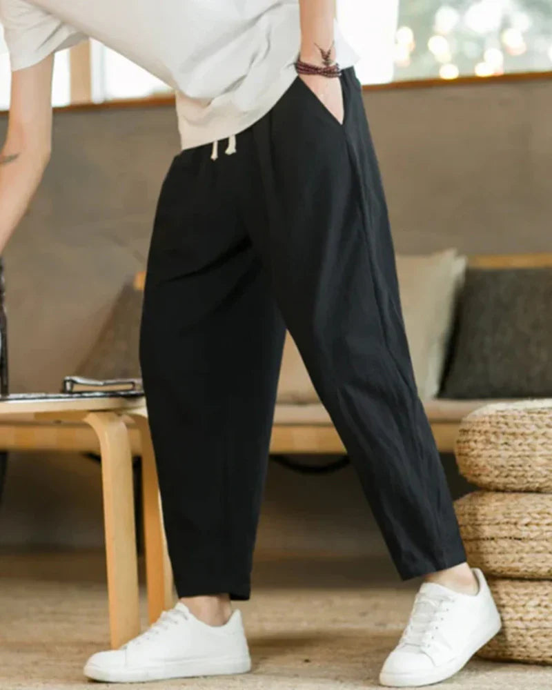 Cotton Relaxed Trousers