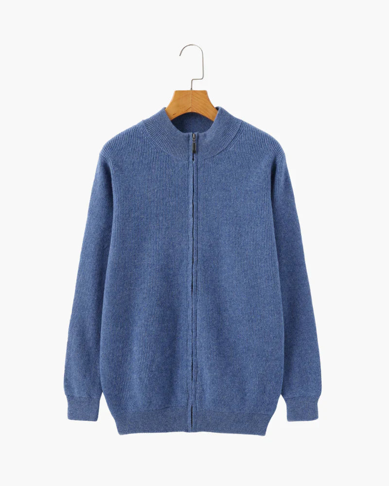 Rowell Cashmere Zip Cardigan
