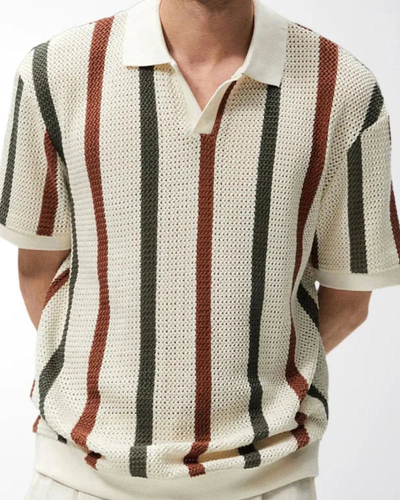 Rowell Knit Stripe Polo