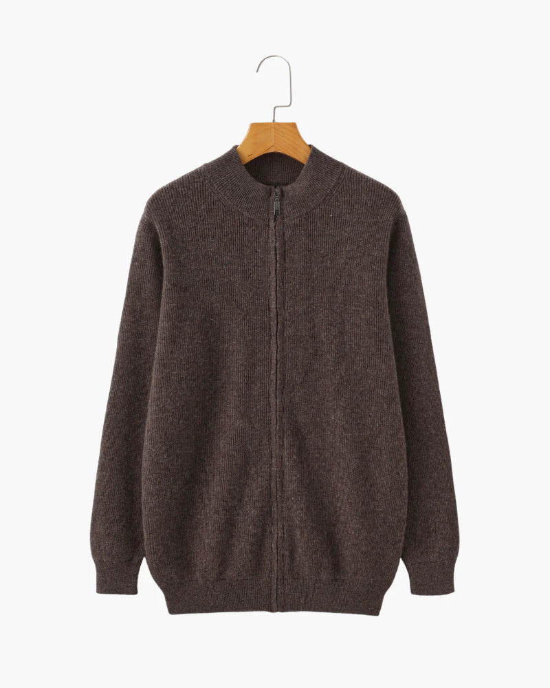 Rowell Cashmere Zip Cardigan