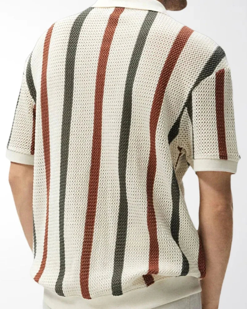 Rowell Knit Stripe Polo
