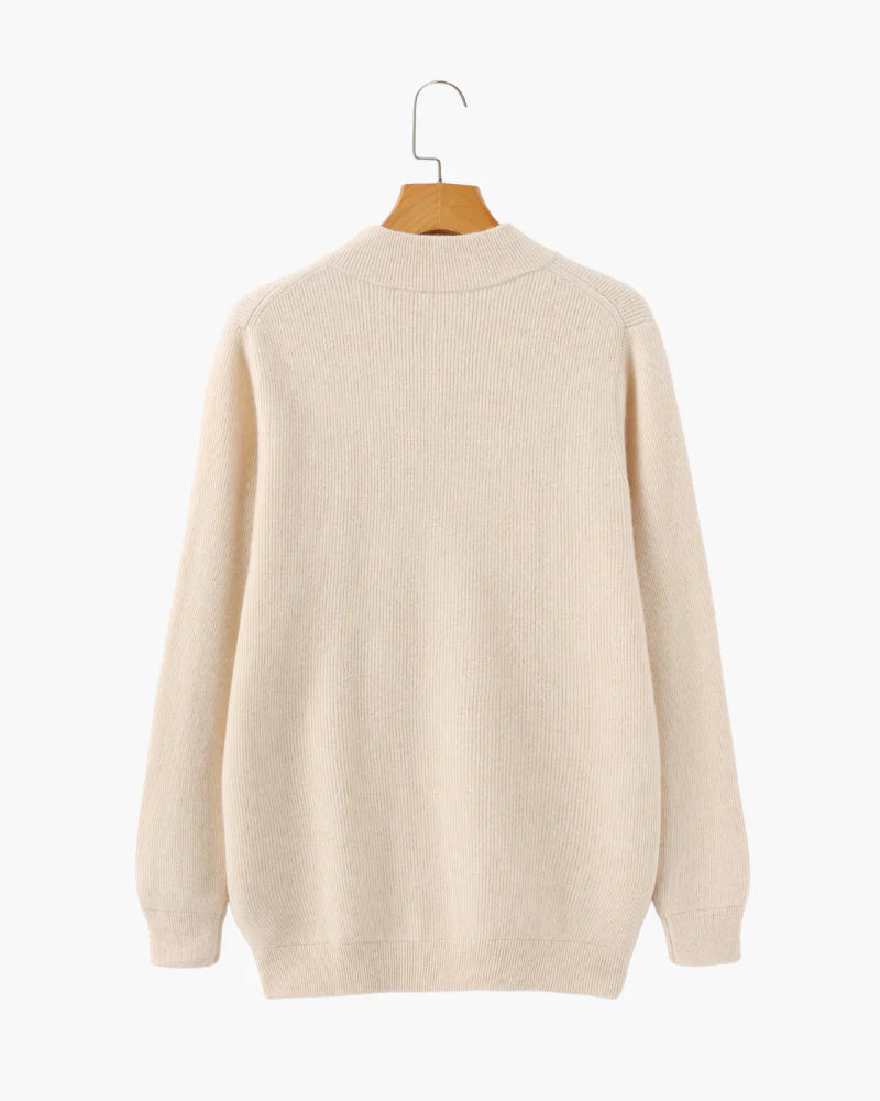 Rowell Cashmere Zip Cardigan