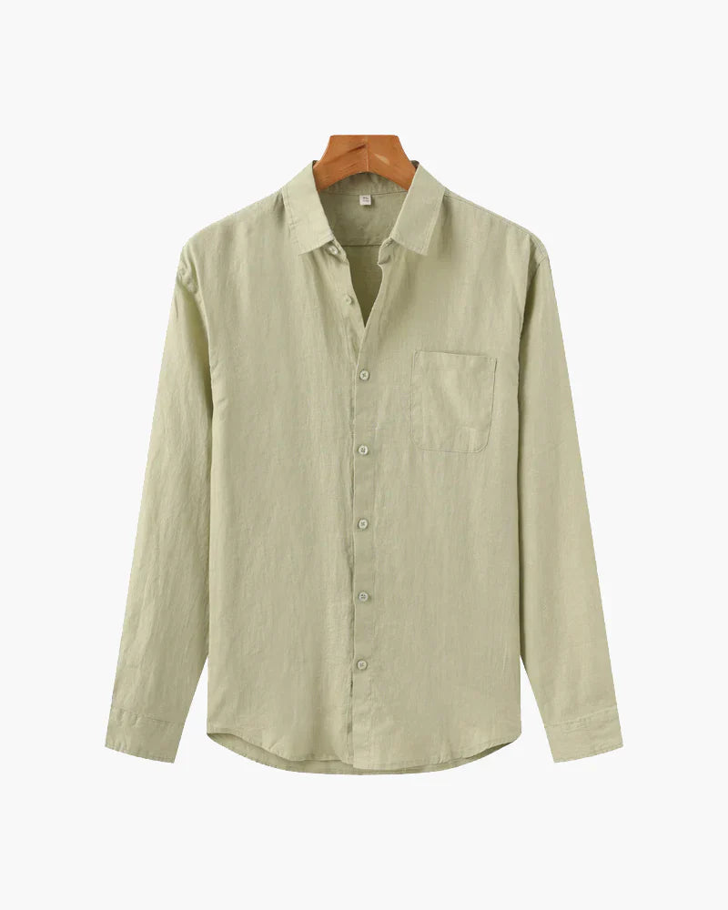 Rowell Classic Linen Shirt Long-sleeve
