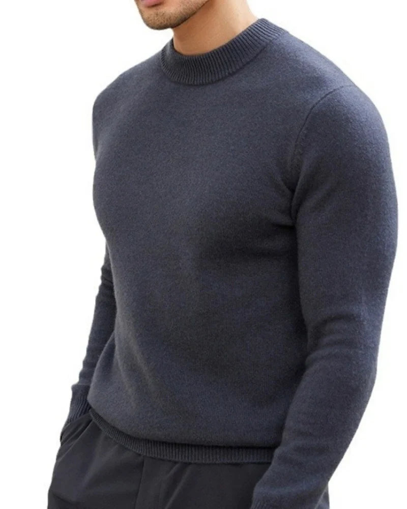Fine Mock-Neck Knit