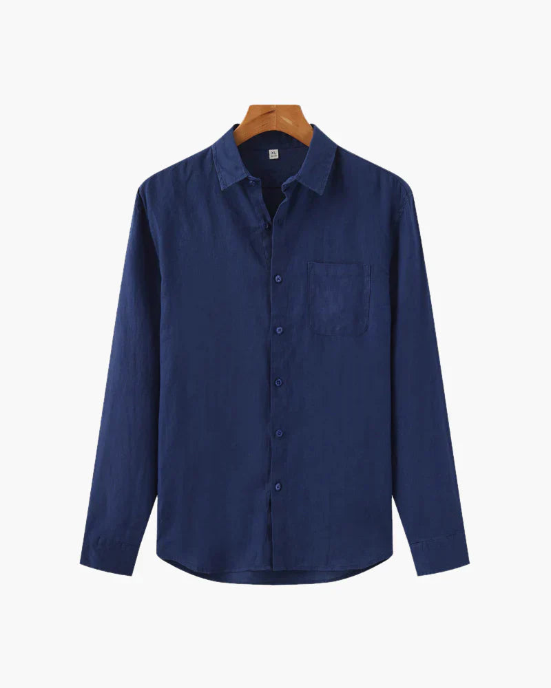 Rowell Classic Linen Shirt Long-sleeve