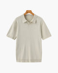 Premium Ribbed Knit Polo