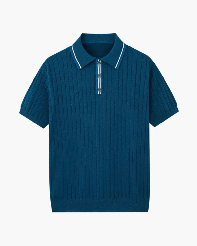 Rowell Cable Knit Polo