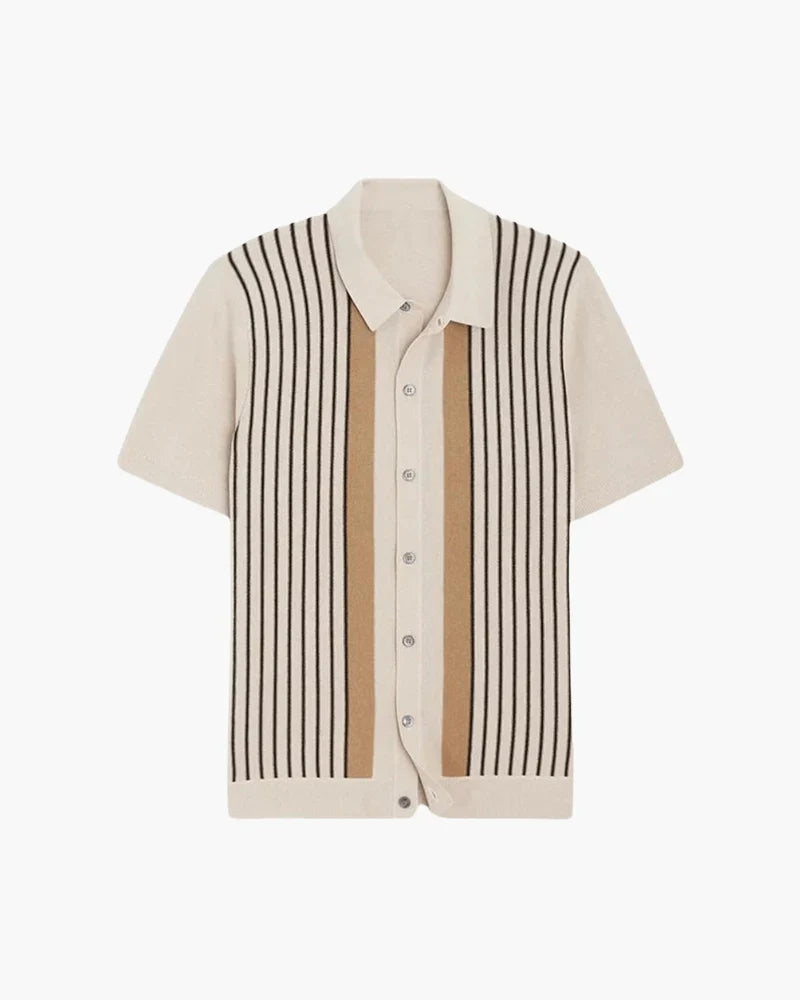Monte Carlo Stripe Knit Polo