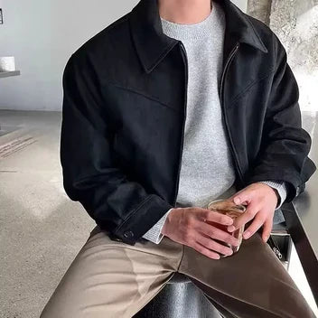 Washed Leather Blouson