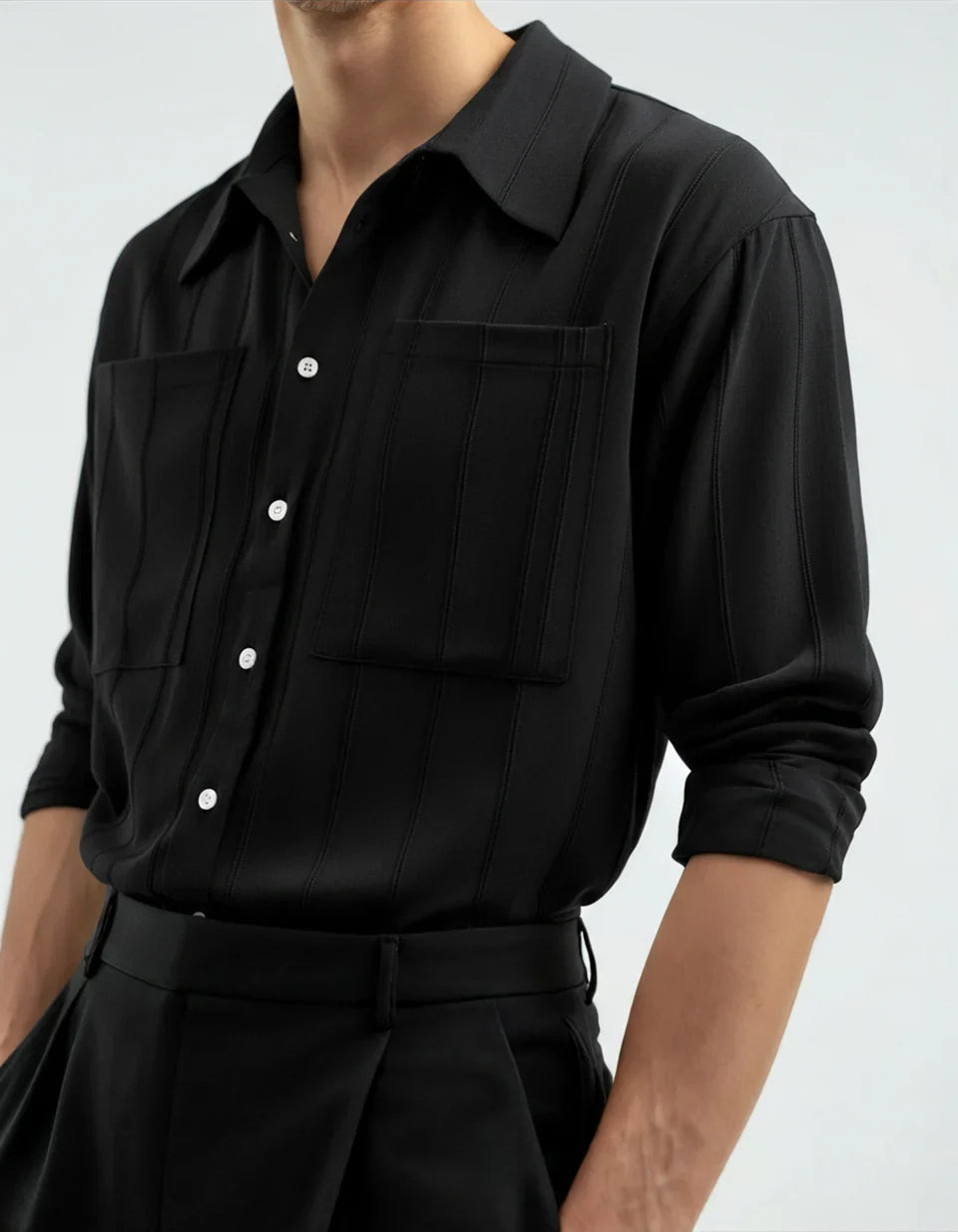 Rowell Ribbed Pocket Shirt