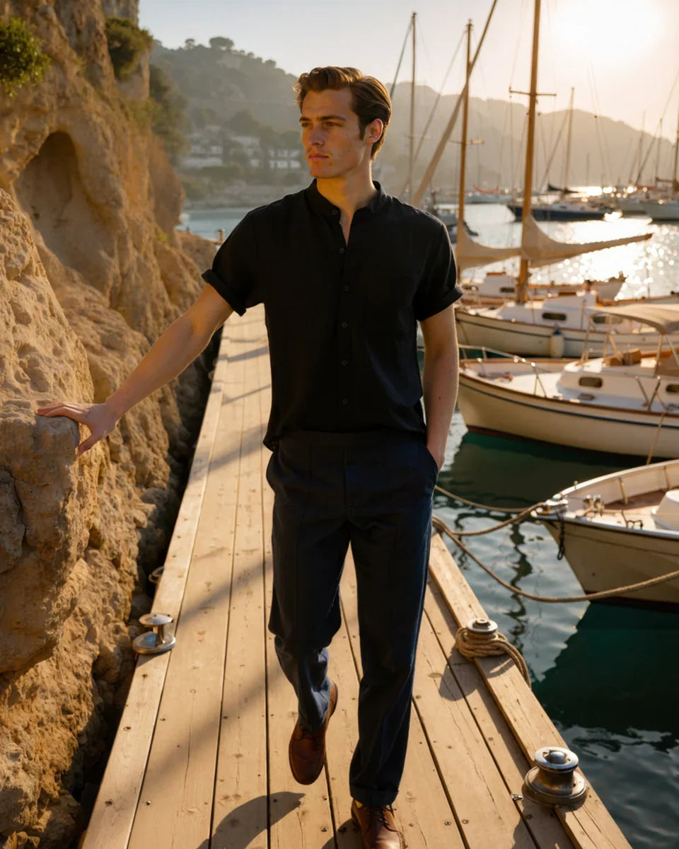 Mandarin Collar Shirt