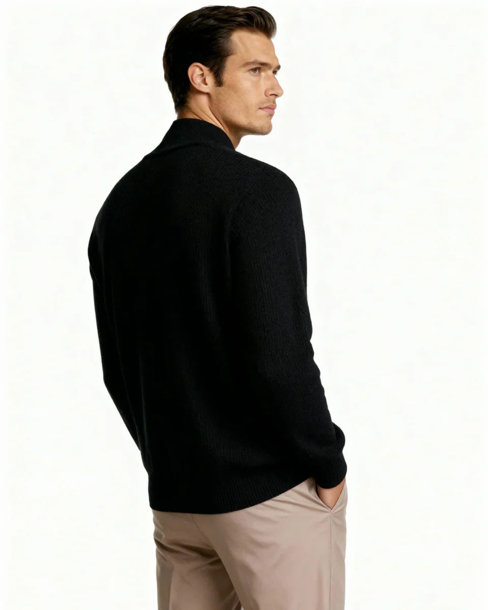 Rowell Cashmere Zip Cardigan