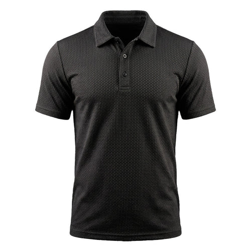 Capri Montague Textured Silk Polo Shirt Anti-Wrinkle