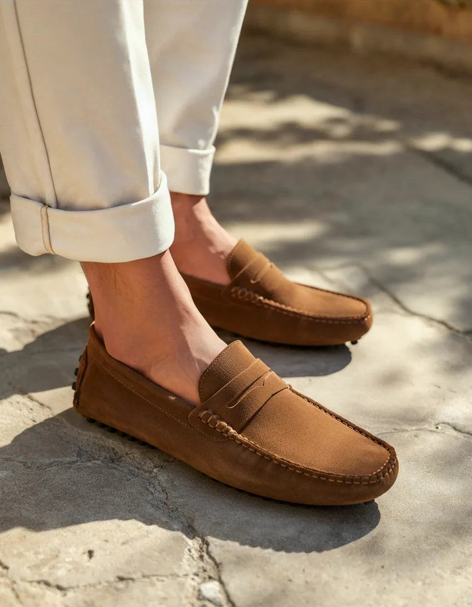 Rowell Classic Suede Driver Loafer