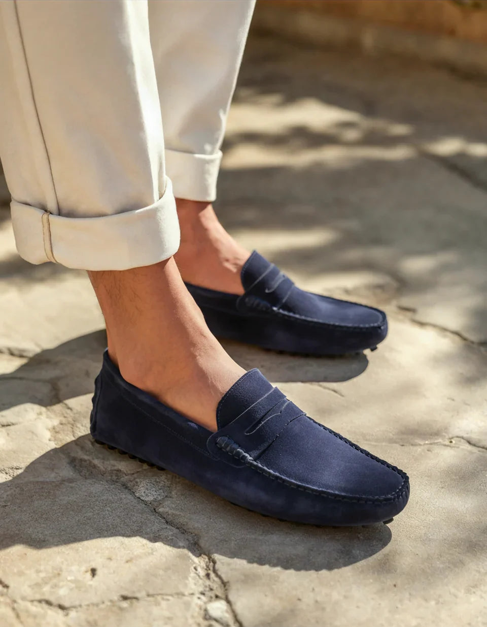 Rowell Classic Suede Driver Loafer