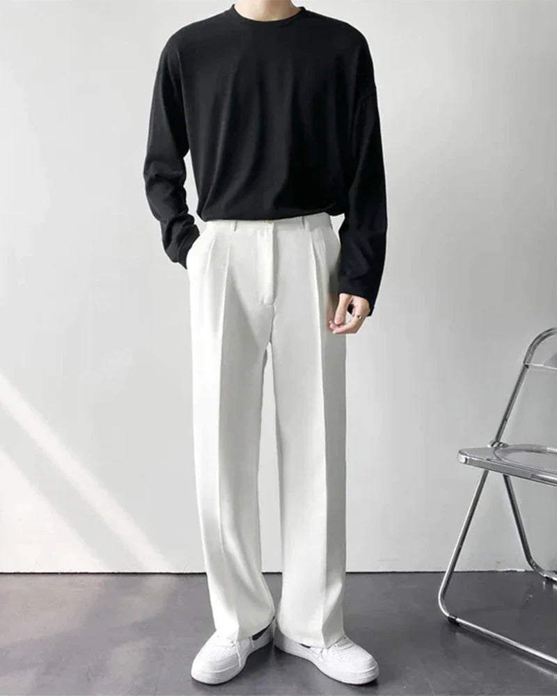 Rowell Wide Pleated Trouser
