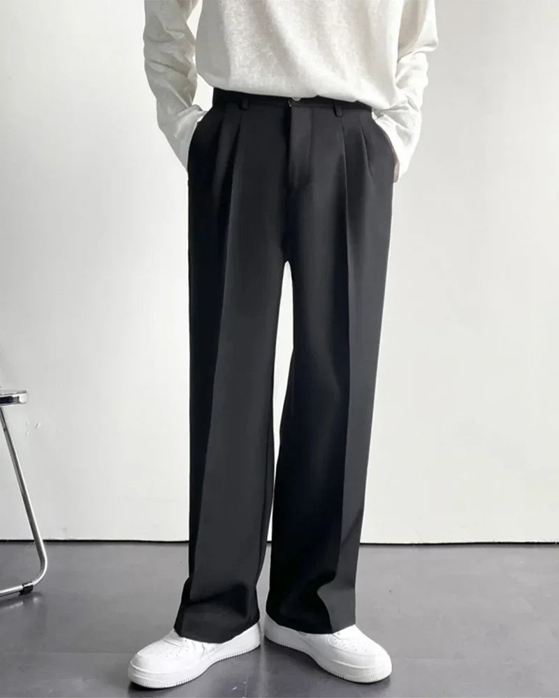 Rowell Wide Pleated Trouser
